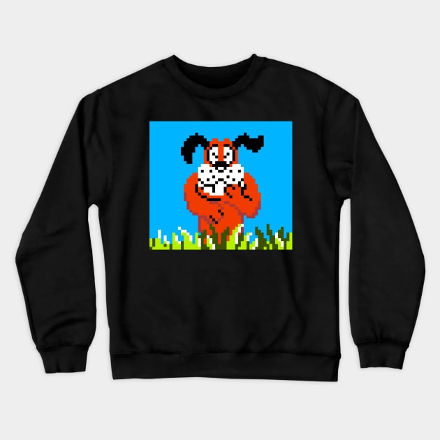 Laughing Videogame Dog Crewneck Sweatshirt by MalcolmDesigns